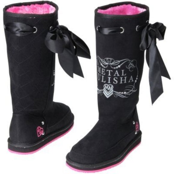 Metal Mulisha Shoes - NWT METAL MULISHA ~ THESE BOOTS ~ 7 ~ BOW / JEWELS  / LOGO / STUDS ~